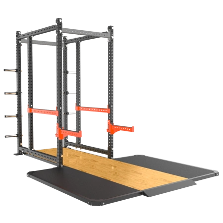 Силовая рама MS02 с опцией-стойкой для хранения дисков MS00 и помостом HSPCF35/MS32