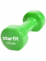 Гантель виниловая Core DB-101 1,5 кг, зеленый, 2 шт