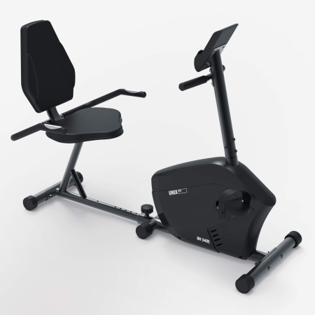 Горизонтальный велотренажер UNIX Fit BR-340E компактный / Compact