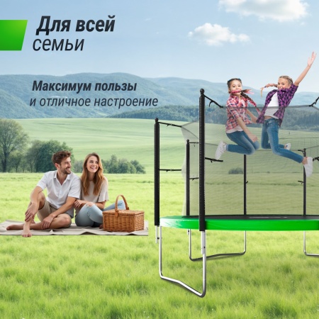 Батут UNIX line Simple 12 ft Green (inside)
