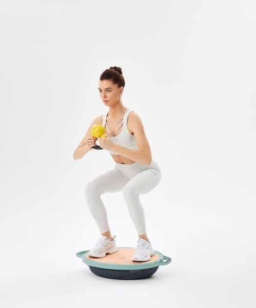 Полусфера Starfit "BOSU" GB-503 с эспандерами, с насосом, серый/зеленый