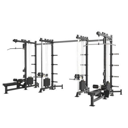 Два модуля MS11 и MS12 с опцией-стойкой для хранения дисков MS00 соединенные между собой перекладиной