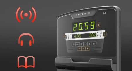 Вертикальный велоэргометр Matrix Lifestyle с консолью LED