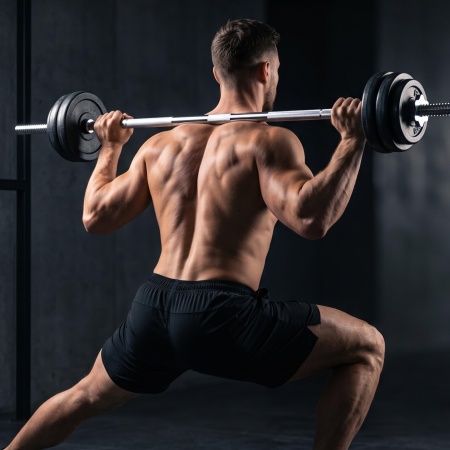 Набор гантелей и штанга UNIXFIT в кейсе 50kg
