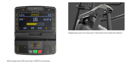 Эллиптический эргометр Matrix Lifestyle с консолью Premium LED