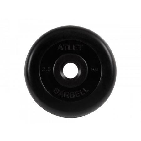 Диск обрезиненный Atlet, 2,5 кг. MB BARBELL MB-AtletB31-2,5