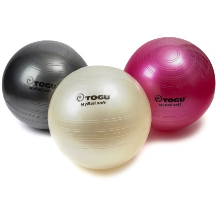 Гимнастический мяч TOGU My Ball Soft 55 см белый перламутровый