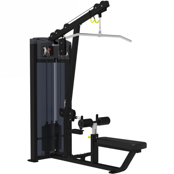 IF9322 Тяга сверху/Гребля сидя, тросовые Impulse Base   (107 кг), полное зачехление весового стека