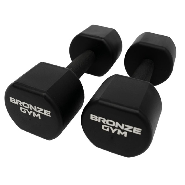 Набор термополиуретановых гантелей BRONZE GYM, 1-10 кг - 10 пар, шаг 1 кг