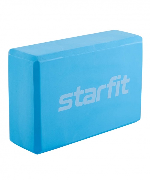 Блок для йоги Starfit YB-200 EVA, синий пастель