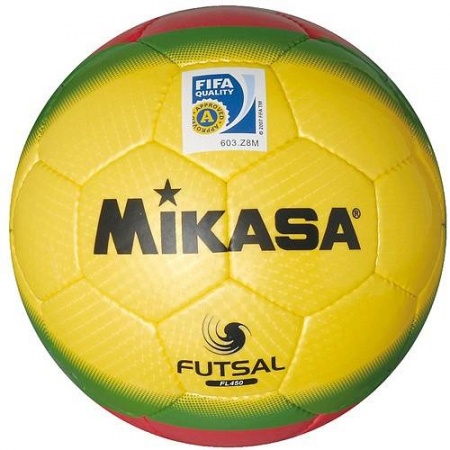 Мяч минифутбольный Mikasa FL450, желтый цвет, 4 размер