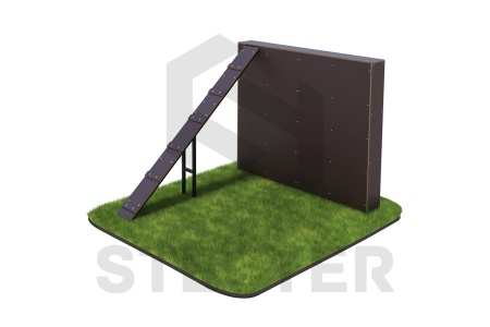 Элемент полосы препятствий "Забор с наклонной доской" Stecter