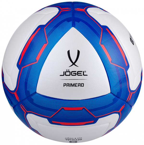 Мяч футбольный Jogel Primero, №5, белый/синий/красный