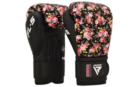 Тренировочные женские перчатки RDX FL-5 8 oz, цветочный