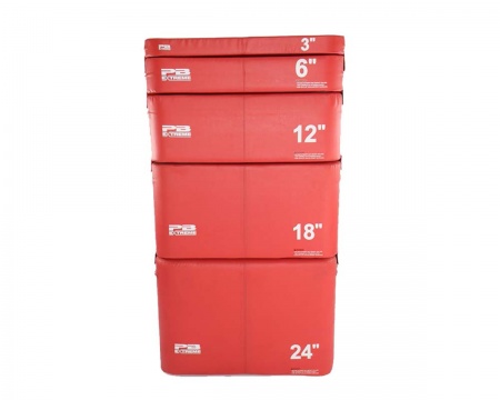 Набор плиобоксов PB Extreme Foam Plyobox Set 5 ( 8, 15, 31, 46, 61 см, красный	 ) 