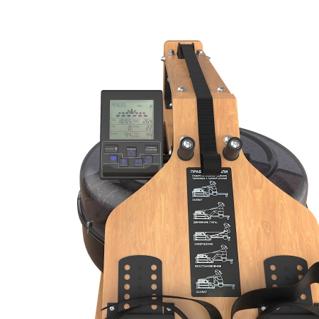 Гребной тренажер UNIXFIT Wood Rower Light
