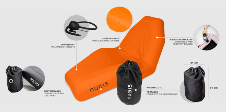 Надувное переносное кресло NUBIS с электрическим насосом в комплекте
