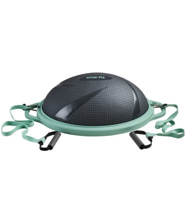 Полусфера Starfit "BOSU" GB-503 с эспандерами, с насосом, серый/зеленый