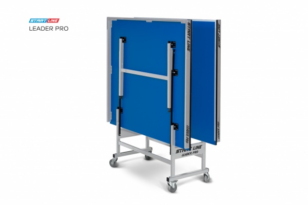 Теннисный стол StartLine Leader Pro blue ЛМДФ 25 мм, без сетки, обрезинен.ролики
