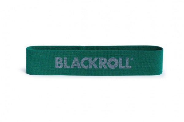 Мини-эспандер текстильный BLACKROLL® LOOP BAND 30 см (среднее сопротивление, зеленый)