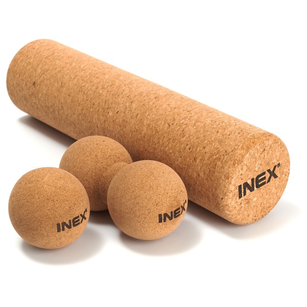 Сдвоенный массажный мяч INEX Peanut Cork Ball