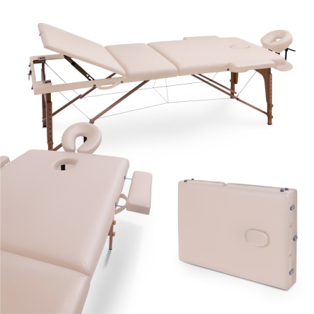 Массажный стол UNIX Стандарт / Standard 3 секции бежевый