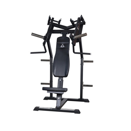 Наклонный грудной жим сидя на свободных весах Gymleco 020