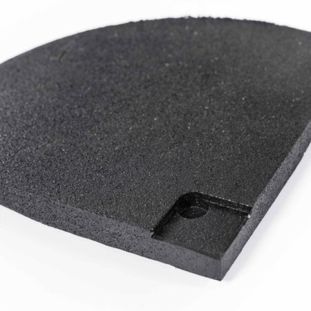 Бордюр резиновый угловой PROFI-FIT Sport Рlit Premium 200x200x20 мм 