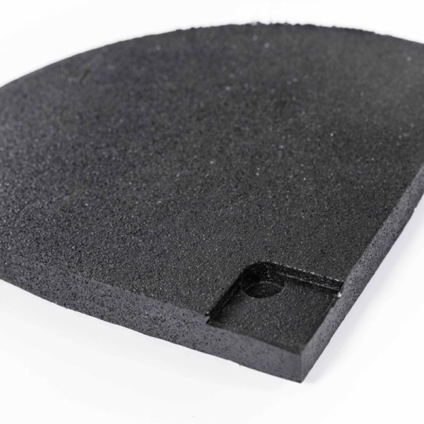 Бордюр резиновый угловой PROFI-FIT Sport Рlit Premium 200x200x20 мм 