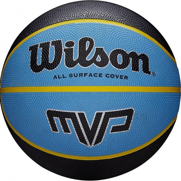 Мяч баскетбольный Wilson MVP WTB9019, WTB9019-XB07, синий цвет, 7 размер