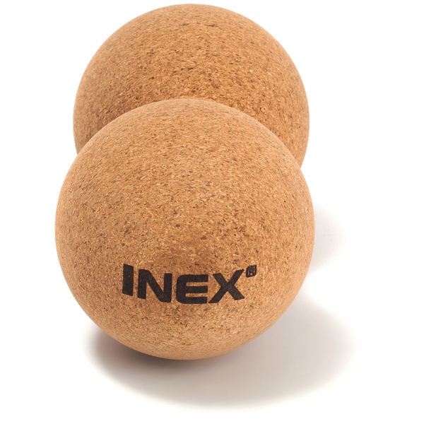Сдвоенный массажный мяч INEX Peanut Cork Ball