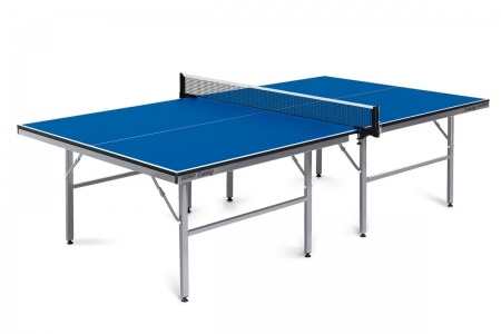 Теннисный стол Start Line Training blue 22 мм, без сетки, на роликах, складные регулируемые опоры